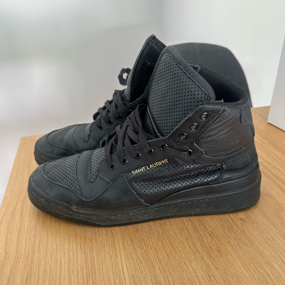 Saint Laurent Black High Top Sneaker